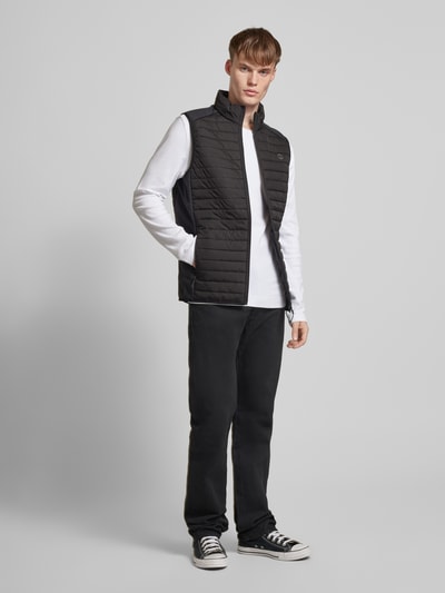 Jack & Jones Bodywarmer met labelprint, model 'MULTI' Zwart - 1