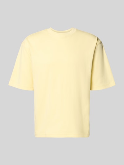 Jake*s Studio Men Relaxed fit T-shirt van puur katoen Pastelgeel - 2
