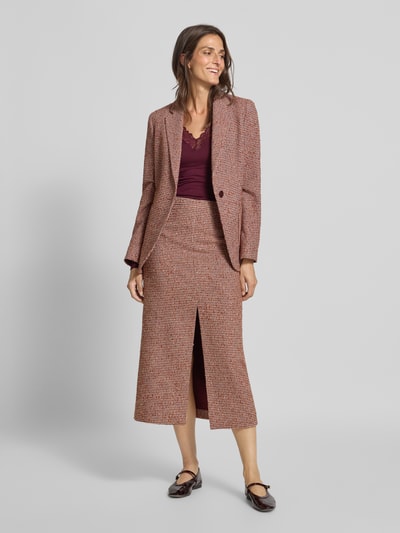 Vero Moda Regular Fit Langarmshirt aus Viskose-Mix Modell 'ROSA' Bordeaux 1