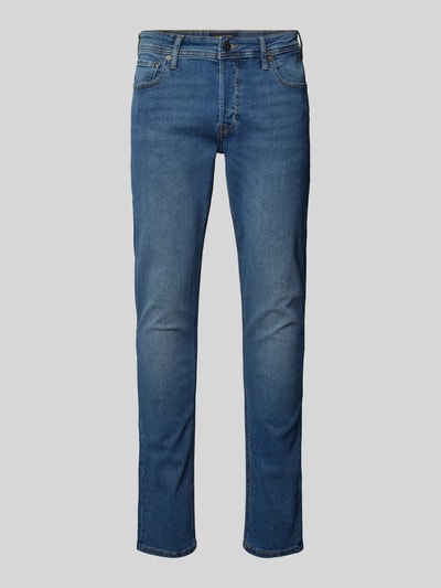 Jack & Jones Slim Fit Jeans mit Stretch-Anteil Modell 'GLENN' Jeansblau 2