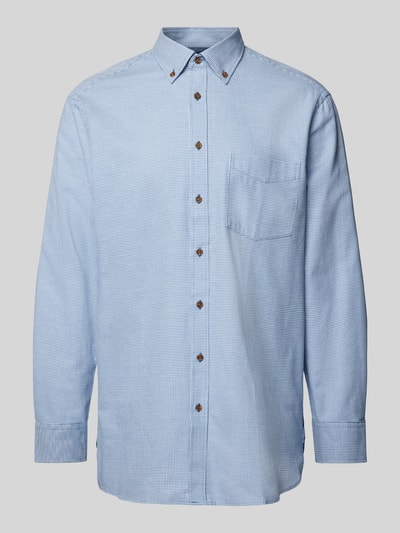 Christian Berg Men Regular fit vrijetijdsoverhemd met button-downkraag Metallic blauw - 2