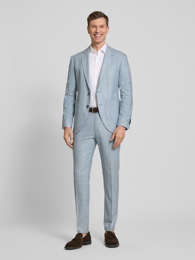 Cinque Slim Fit Anzug mit Strukturmuster Hellblau Melange 1