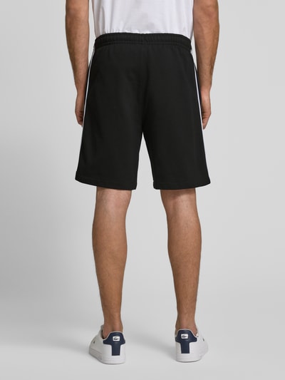Lacoste Regular fit sweatshorts met galonstrepen Zwart - 5