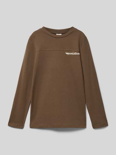 s.Oliver RED LABEL Regular fit shirt met lange mouwen van puur katoen Middenbruin - 1