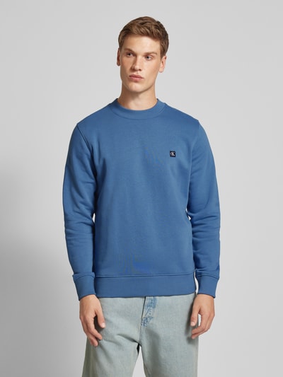 Calvin Klein Jeans Sweatshirt met labelpatch Blauw - 4