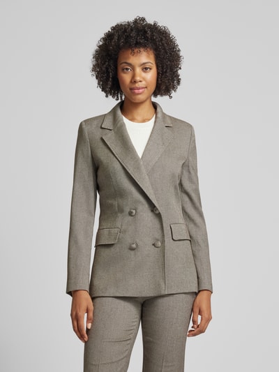 Marella Blazer met klepzakken, model 'NODO' Lichtbruin - 4