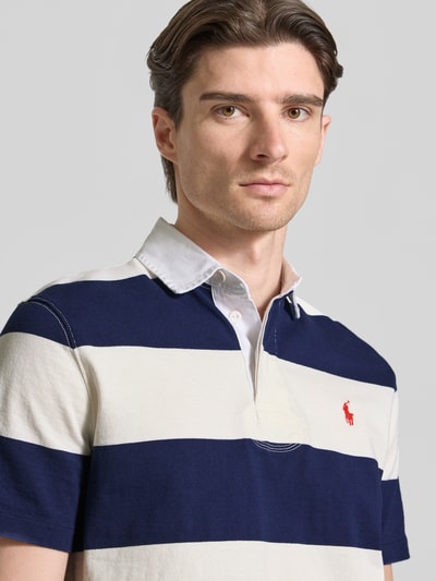 Polo Ralph Lauren Regular Fit Poloshirt aus reiner Baumwolle Modell 'SSRUGBYM13' Marine 3
