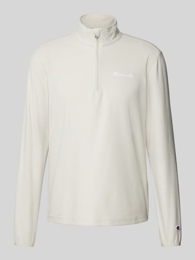 CHAMPION Fleecepullover mit Label-Stitching Sand 2