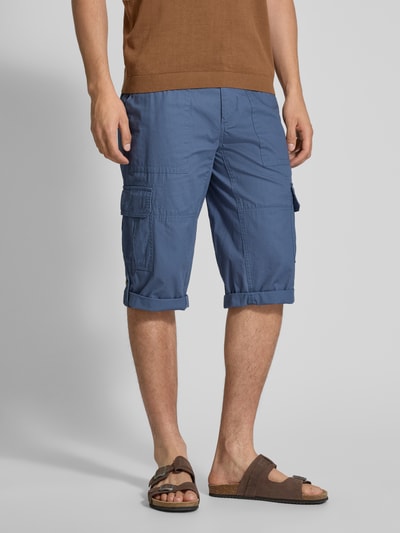 Christian Berg Men Bermuda met cargozakken Oceaanblauw - 4