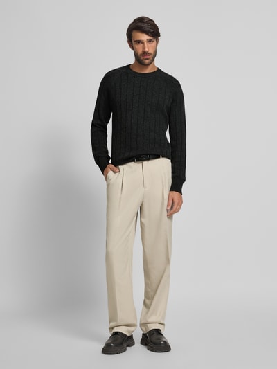 GRAN SASSO Wollen pullover met kasjmier Antraciet - 1