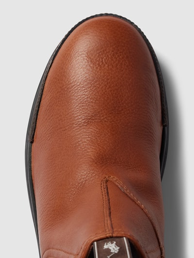 Polo Ralph Lauren Stiefel mit Logo-Detail Modell 'OSLO' Cognac 5