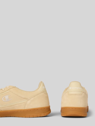 CHAMPION Ledersneaker mit Logo-Stitching Modell 'CL78' Sand 2