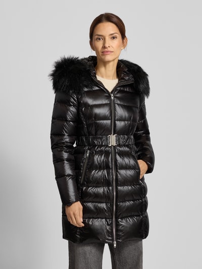 ROCK'N BLUE Kurtka puchowa z paskiem model ‘Amy RX’ Czarny 4