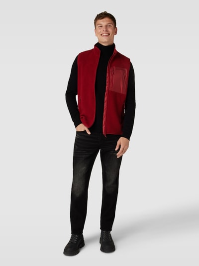 PEAK PERFORMANCE Fleecegilet met borstzak, model 'Pile' Rood - 1