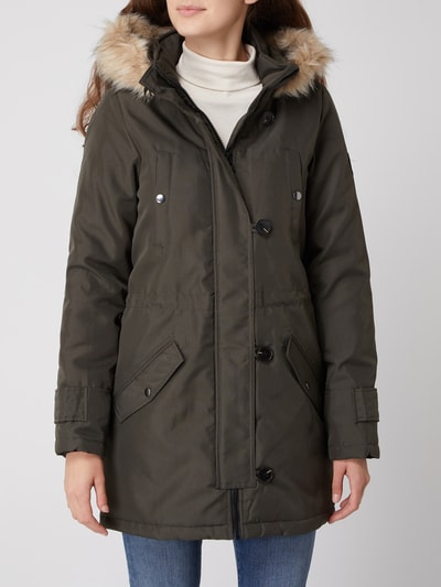 Vero Moda Parka ze sztucznym futrem model ‘Excursion Expedition’ Oliwkowy 4