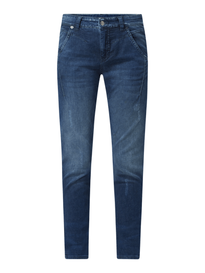 MAC Boyfriend Fit Jeans mit Stretch-Anteil Modell 'Rich' Jeansblau 2