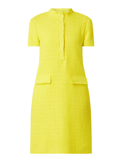 Windsor Kleid aus Bouclé mit kurzen Ärmeln  Gelb 2