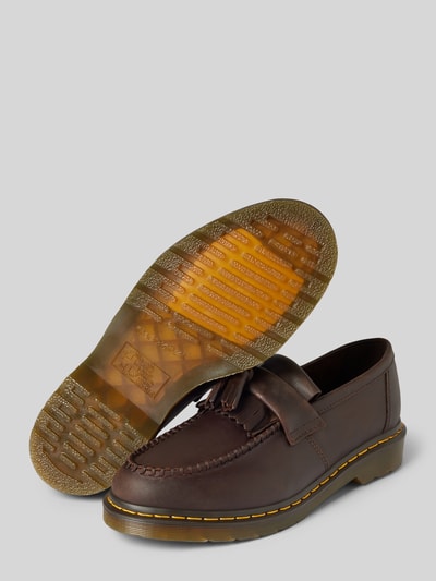 Dr. Martens Tassel-loafer met siernaden, model 'Adrian' Middenbruin - 3