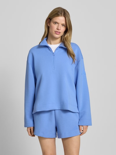 adidas Sportswear Sweatshirt mit Stehkragen und Reißverschluss Blau 4