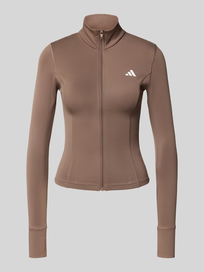 adidas Sportswear Sweatjack met logoprint Donkerbruin - 2