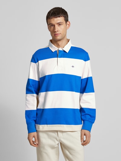 Gant Sweatshirt mit Polokragen Modell 'RUGGER' Royal 4