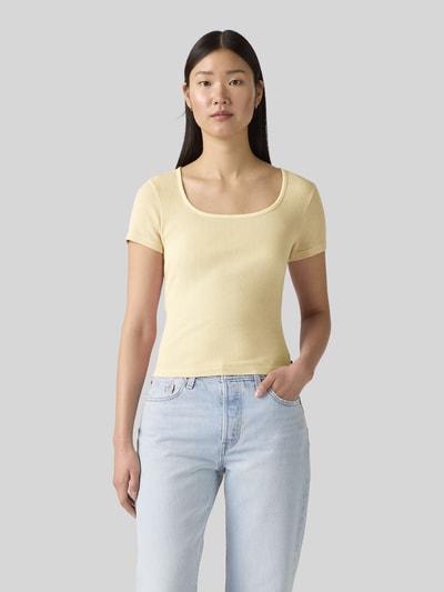 Levi's® Slim Fit T-Shirt Pastellgelb 4