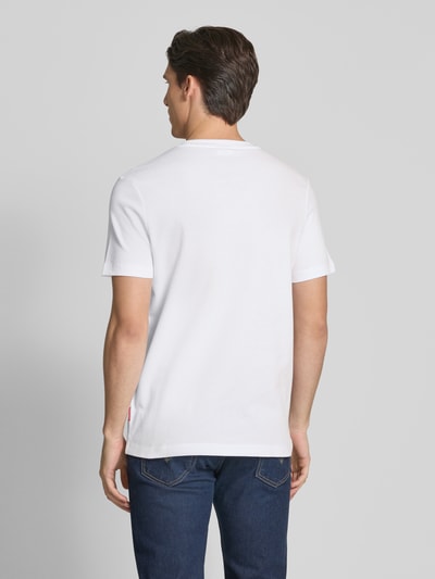 JOOP! Jeans T-Shirt mit Strukturmuster Modell 'Aslomar' Weiss 5