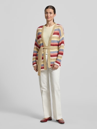 Weekend Max Mara Loose Fit Cardigan aus reinem Leinen Modell 'BONITO' Rot 1