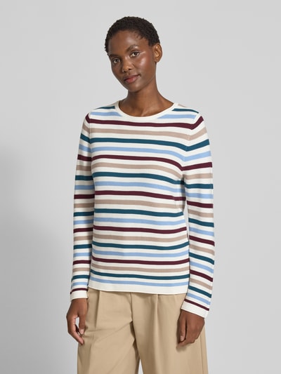 Tom Tailor Regular Fit Pullover aus reiner Baumwolle Hellblau 4