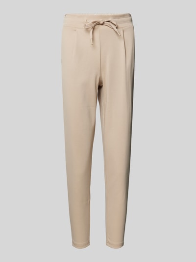 ICHI Sweatpants met verkorte pasvorm, model 'KATE' Beige - 2