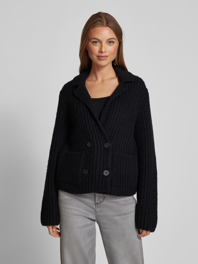 Marc O'Polo Relaxed Fit Hybrid-Cardigan aus weichem Schurwoll-Mix Marine 4