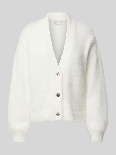 Kaffe Regular Fit Cardigan mit Woll-Anteil  Modell 'vilma' Offwhite 2