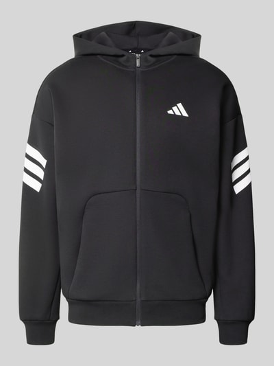 adidas Sportswear Regular Fit Sweatjacke mit Känguru-Tasche Black 2