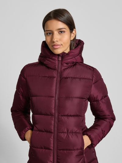 SAVE THE DUCK Steppmantel mit Zweiwege-Reißverschluss Modell 'Taylor' Bordeaux 3