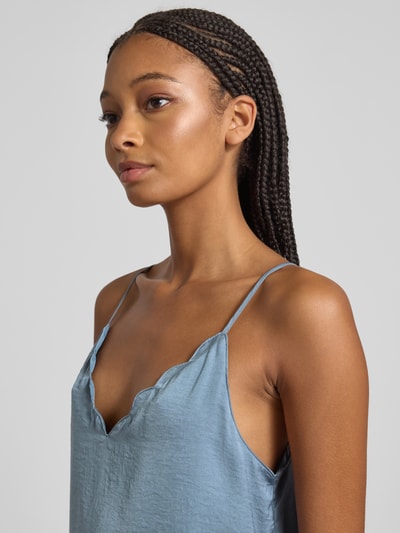 Only Top bluzkowy o kroju regular fit z dekoltem w serek model ‘DEBBIE’ Niebieski 3