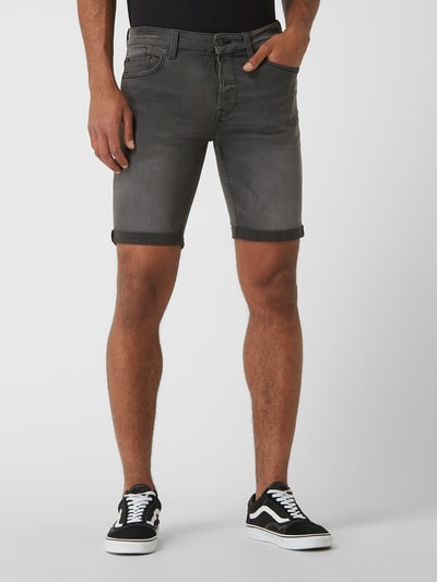 Only & Sons Jeansshorts mit Stretch-Anteil Modell 'Ply' Dunkelgrau 4