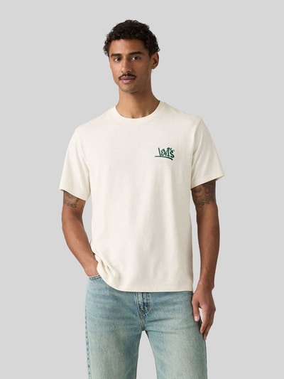 Levi's® Relaxed Fit T-Shirt aus reiner Baumwolle Offwhite 4