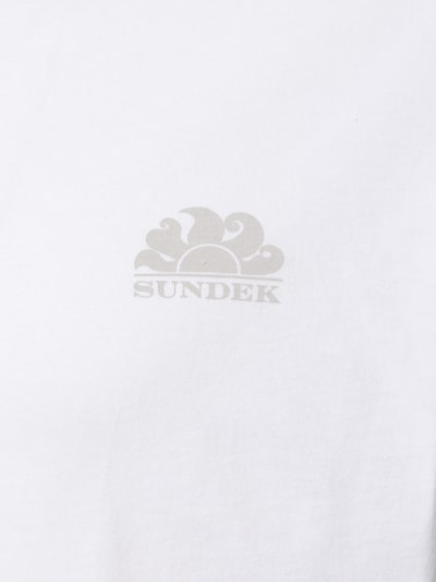 Sundek Slim Fit T-Shirt aus reiner Baumwolle Weiss 2