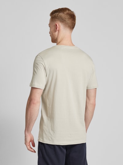 HUGO T-Shirt mit Label-Print Modell 'DULIVIO' Stein 5