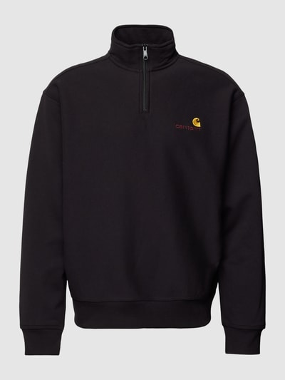 Carhartt Work In Progress Sweatshirt met schipperskraag, model 'AMERICAN SCRIPT' Zwart - 2