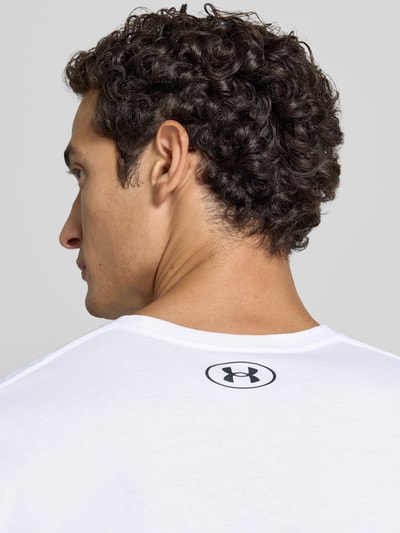 Under Armour Regular Fit Sport-T-Shirt aus Baumwoll-Mix Black 3