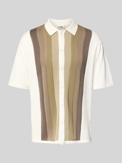 Drykorn Koszula casualowa z listwą guzikową model ‘Dantte’ Złamany biały 2