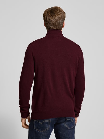 Polo Ralph Lauren Gebreide pullover van wol met opstaande kraag en ritssluiting Bordeaux - 5