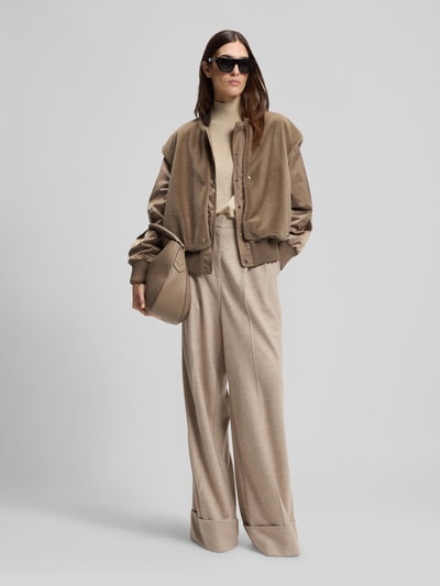 BOSS Bomberka o kroju regular fit z odpinaną kamizelką z imitacji futra Ziemisty brązowy 1