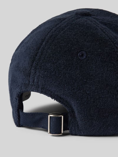 Marc O'Polo Baseballpet met labelstitching Donkerblauw - 3