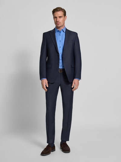 Jake*s Regular fit zakelijk overhemd met kentkraag Koningsblauw - 1