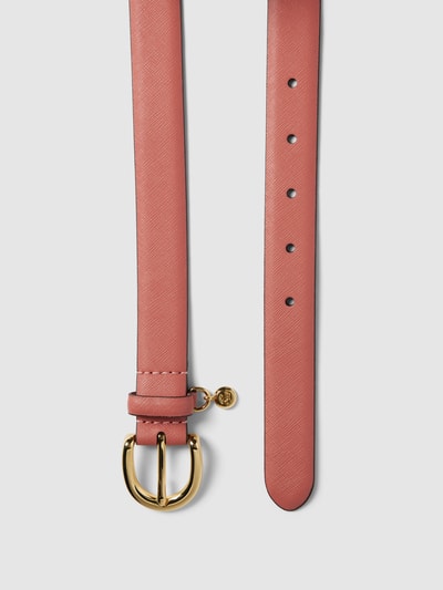 Lauren Ralph Lauren Riem van runderleer met labeldetail Roze - 3