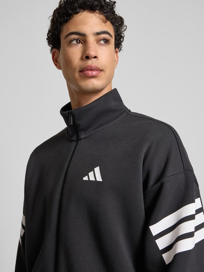 adidas Sportswear Regular Fit Sweatjacke mit Stehkragen Black 3