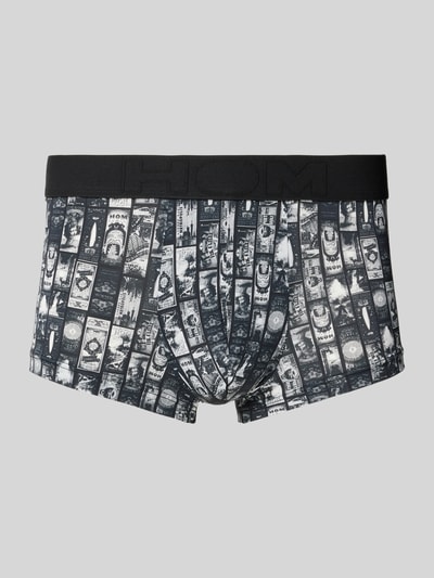 HOM Trunks mit elastischem Label-Bund Modell 'Rock City' Anthrazit 1