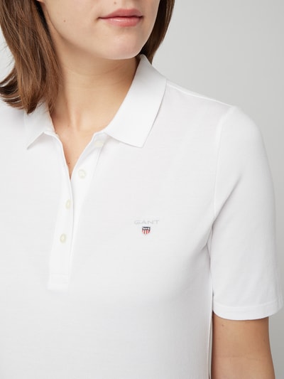 Gant Poloshirt van katoenpiqué Wit - 3